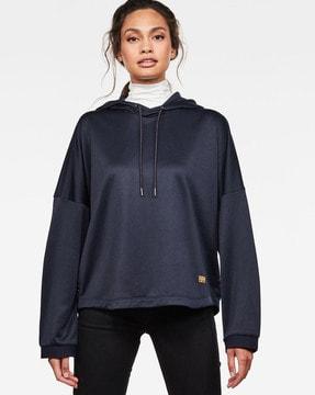 vemery hoodie with drop-shoulder sleeves