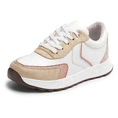 vendoz women casual shoes white beige sneakers - 39 eu