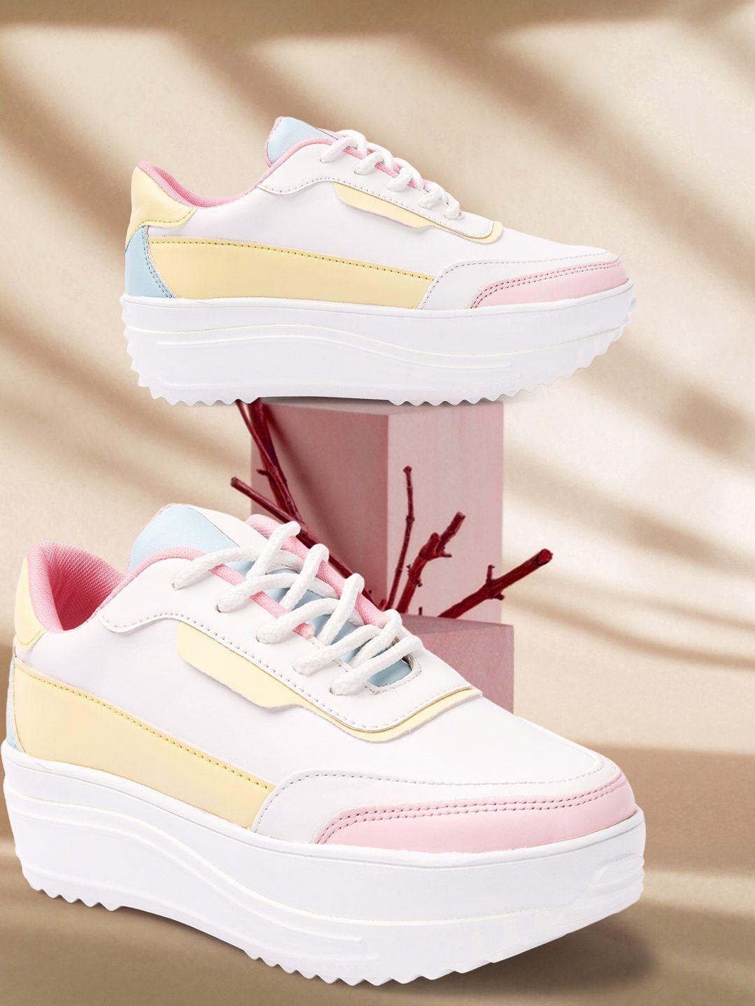 vendoz women colourblocked sneakers