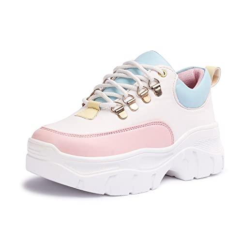 vendoz women pink casual shoes - 38 eu