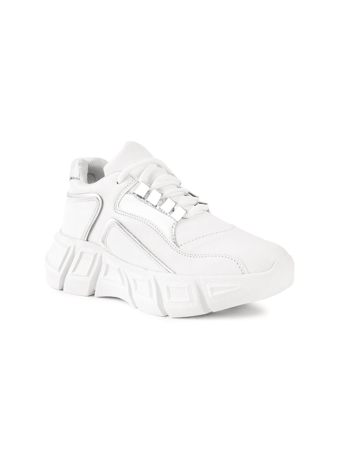 vendoz women white lightweight sneakers