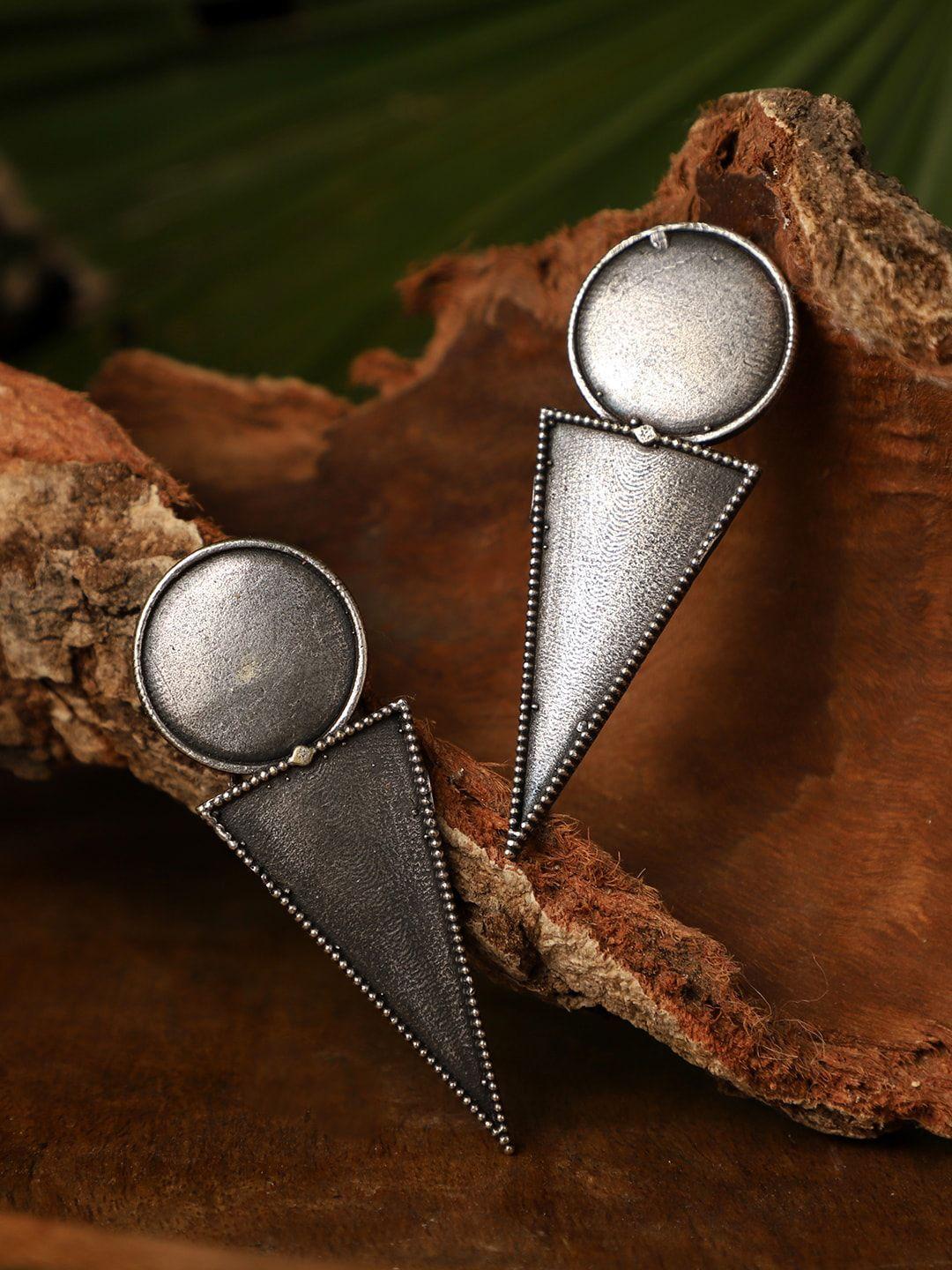 veni silver plated drop earrings