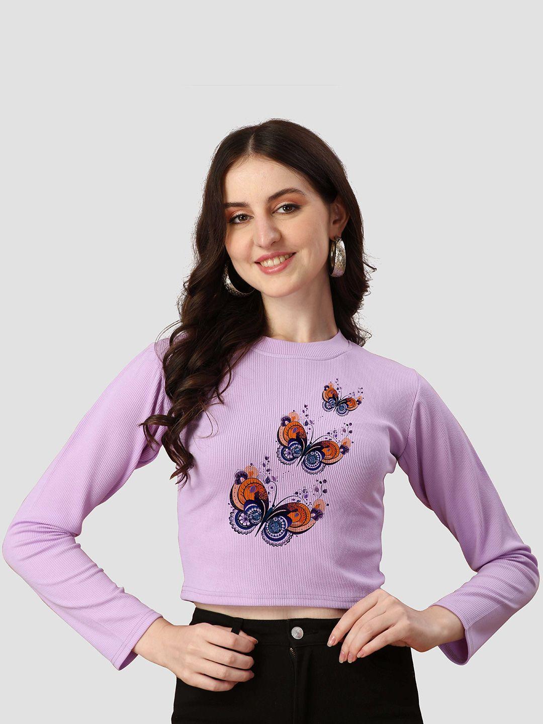 venisa graphic printed crop t-shirt