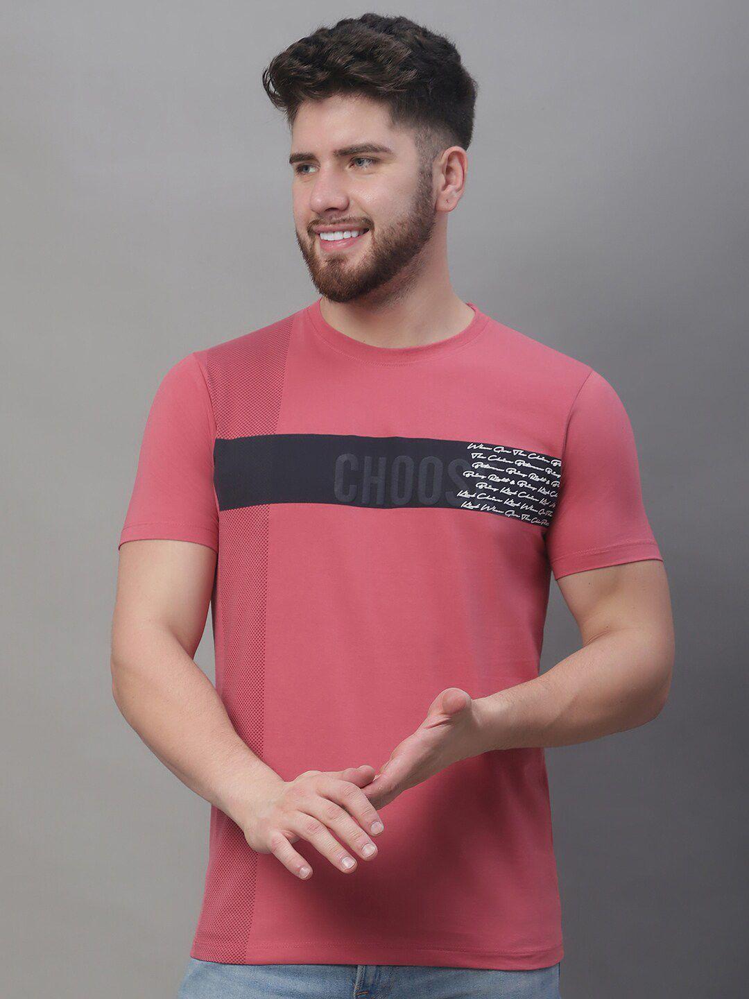 venitian  colourblocked cotton casual t-shirt