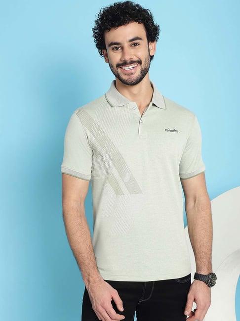 venitian- forbidden clothing olive slim fit printed polo t-shirt