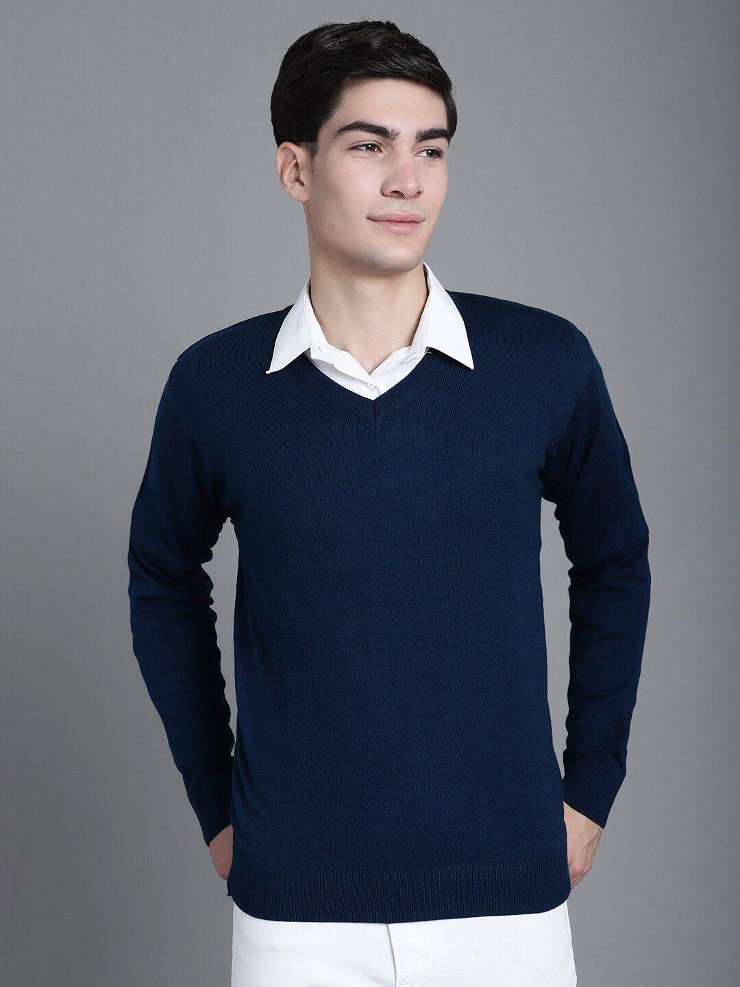 venitian v-neck long sleeves pullover sweater