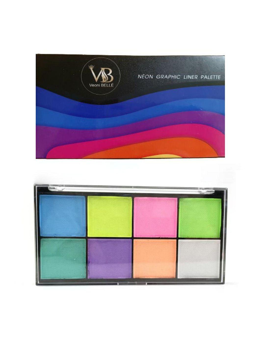 veoni belle water activated eyeliner palate - pastel