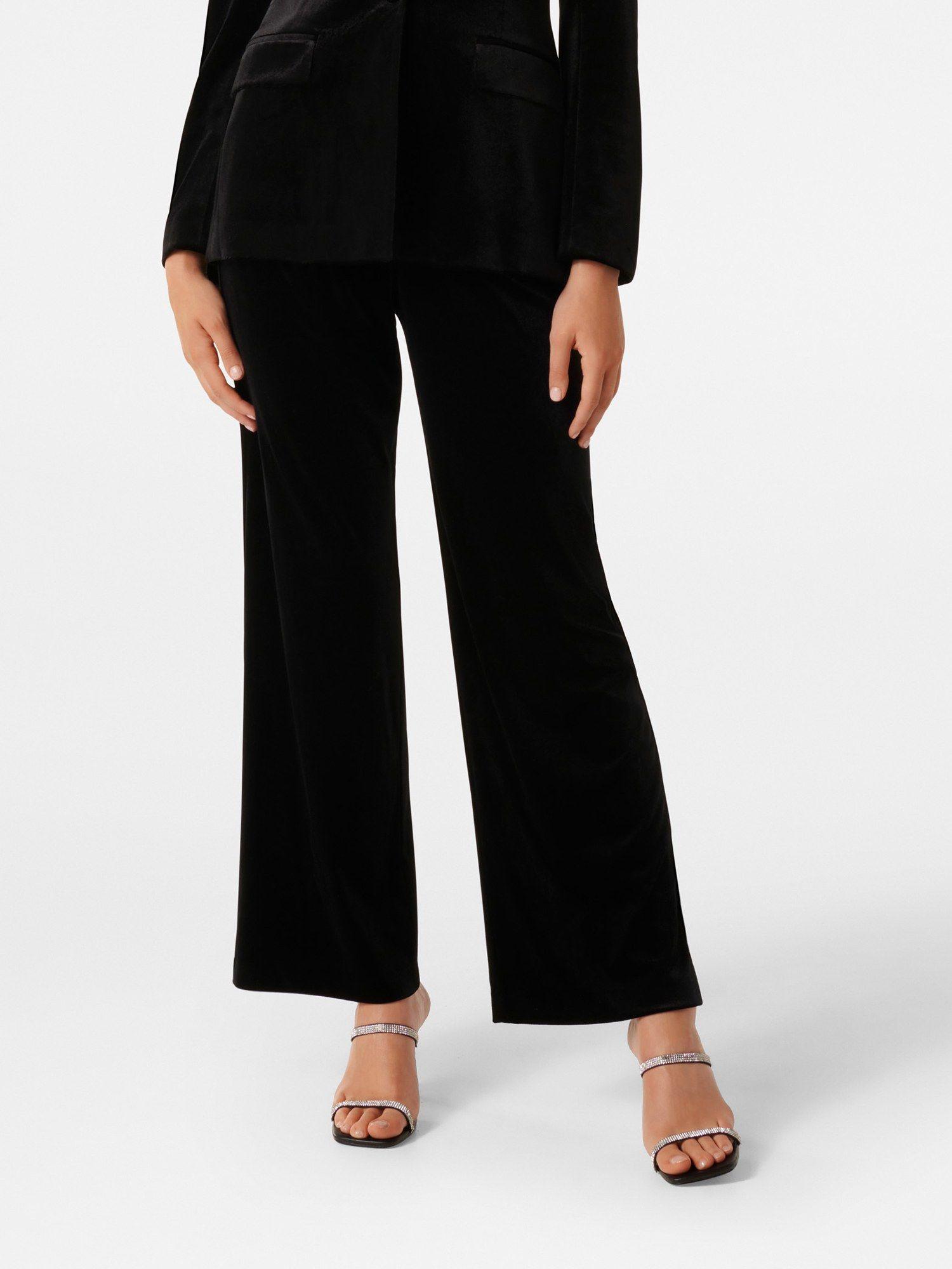 vera velvet straight leg pant