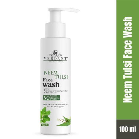 verdant natural care neem & tulsi face wash (100 ml)