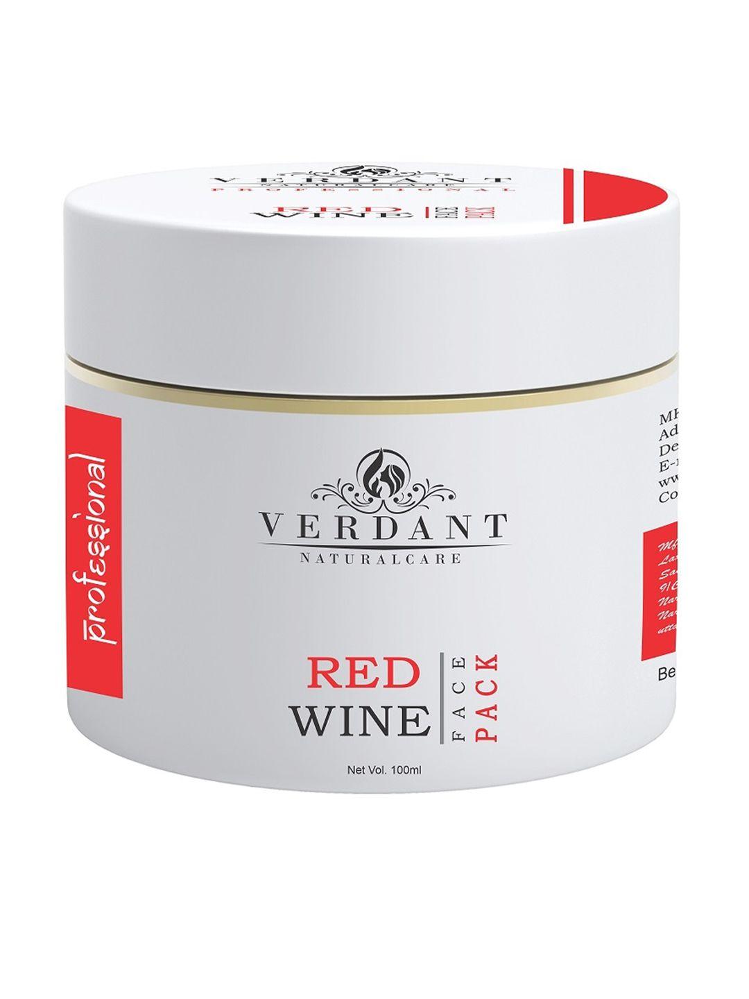verdant natural care red wine face pack 100 ml