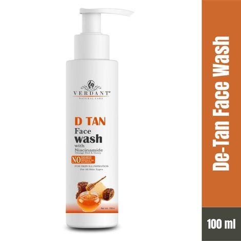 verdant natural care tan removal & de-tan face wash (100 ml)