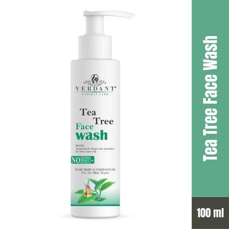 verdant natural care tea tree face wash (100 ml)