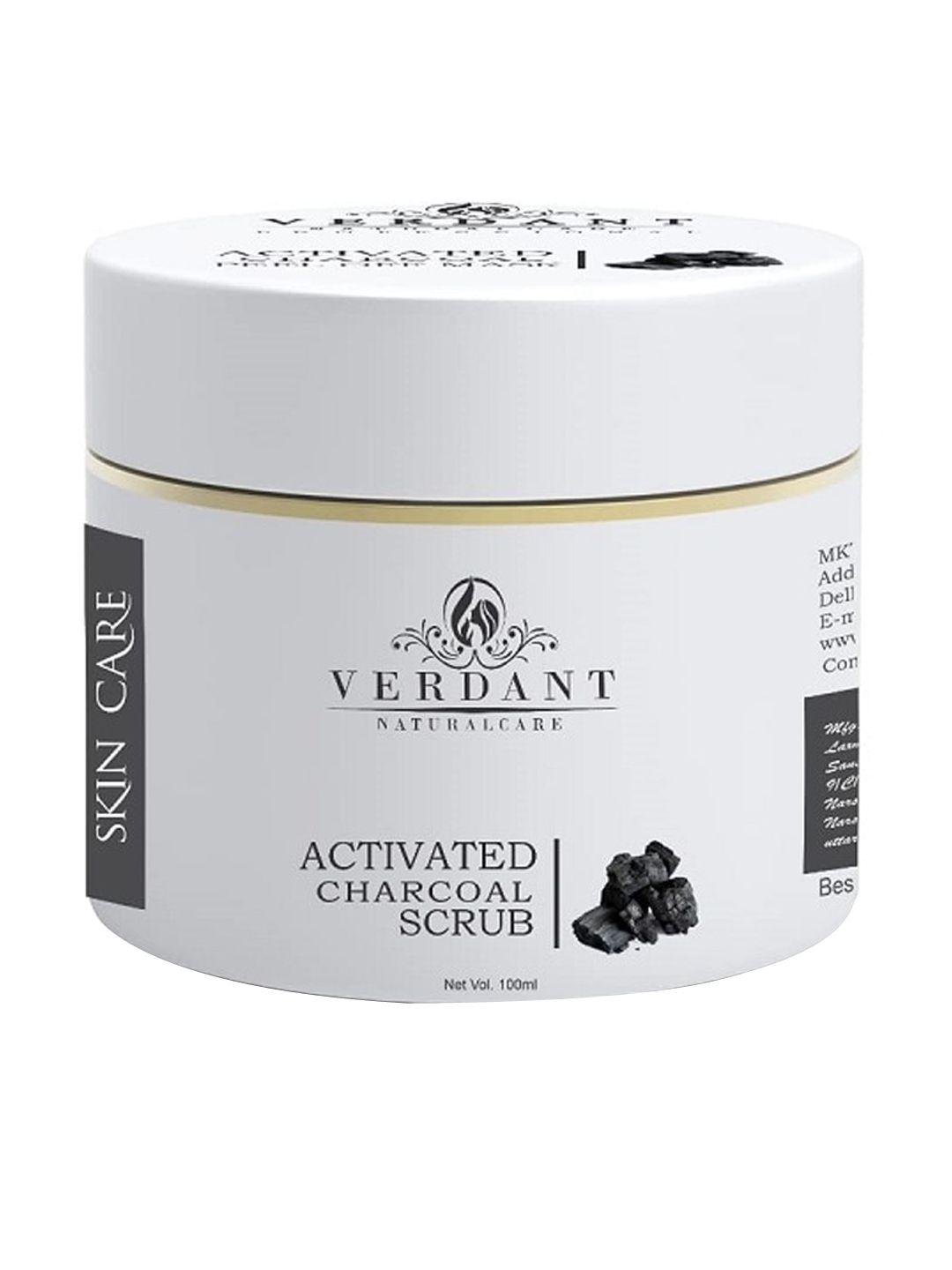 verdant natural care activated charcoal face scrub 100 ml