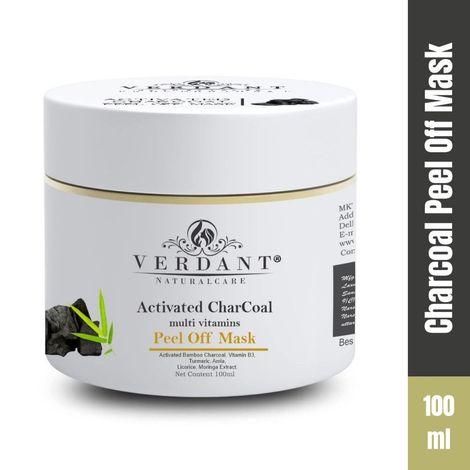 verdant natural care activated charcoal peel off mask (100 ml)