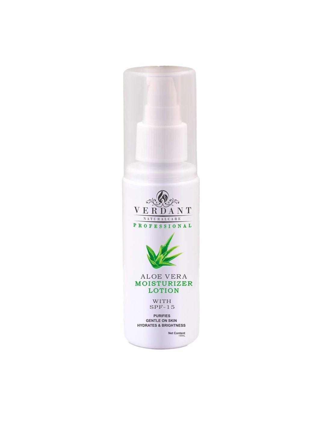 verdant natural care aloe vera moisturizer body lotion with spf 15 - 100 ml