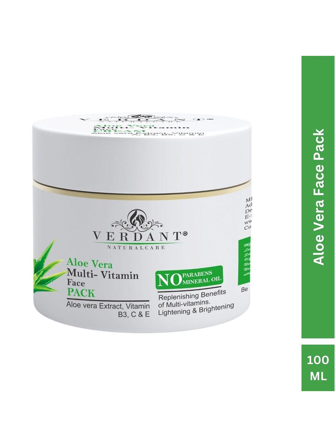 verdant natural care aloe vera multi-vitamin face pack-100 ml