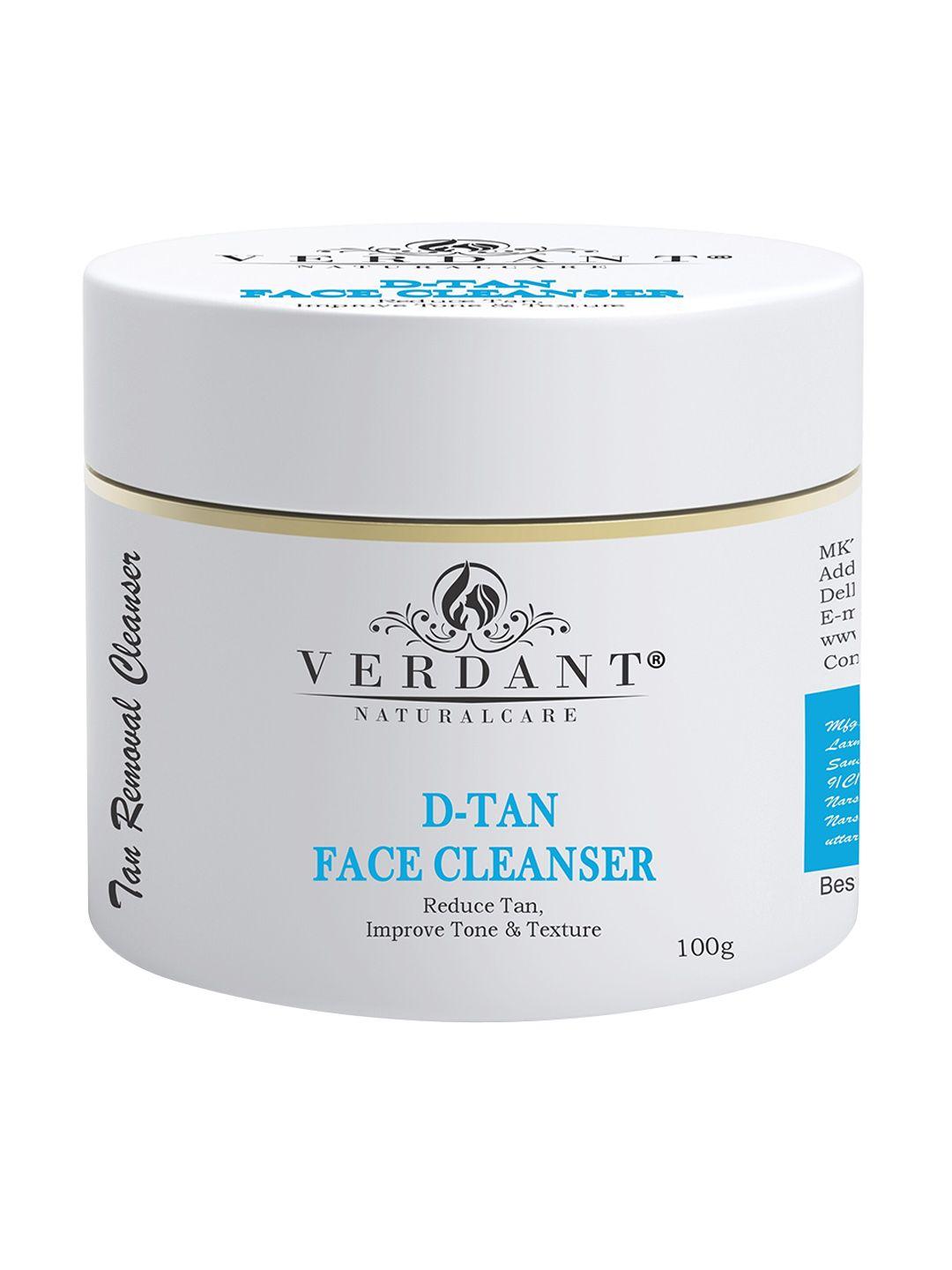 verdant natural care d-tan and tan removal face cleanser 100g