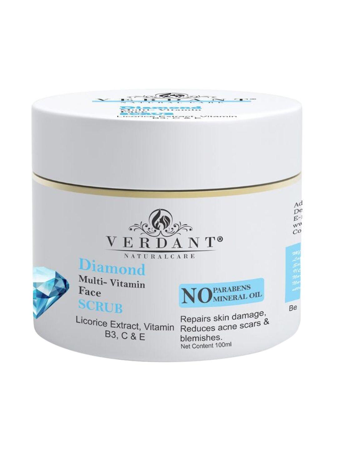 verdant natural care diamond multi-vitamin face scrub with licorice extract - 100 ml