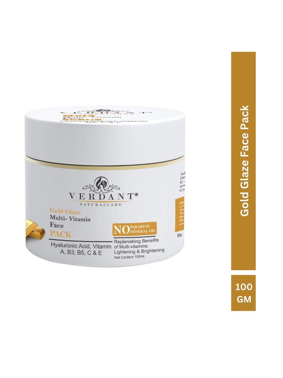 verdant natural care gold glaze multi-vitamin face pack-100 ml