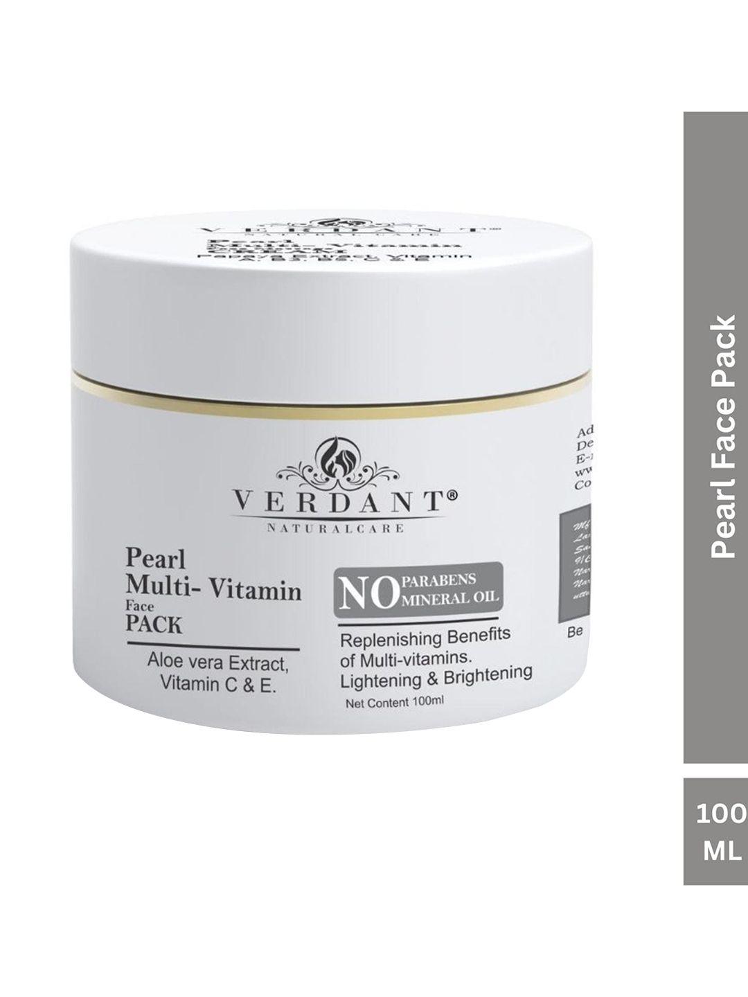 verdant natural care lightening & brightening pearl multi vitamin face pack 100ml