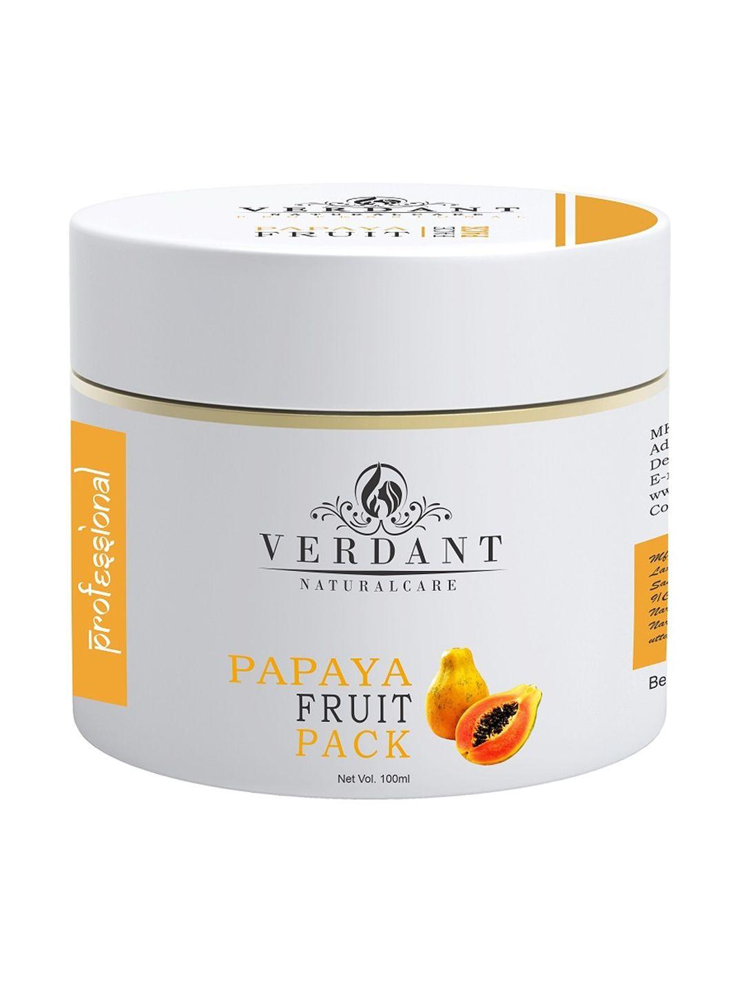 verdant natural care papaya fruit face pack 100 ml