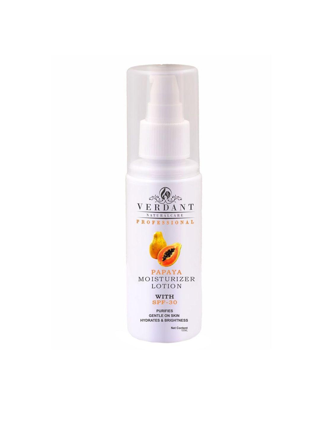 verdant natural care papaya moisturizer body lotion with spf 30 - 100 ml