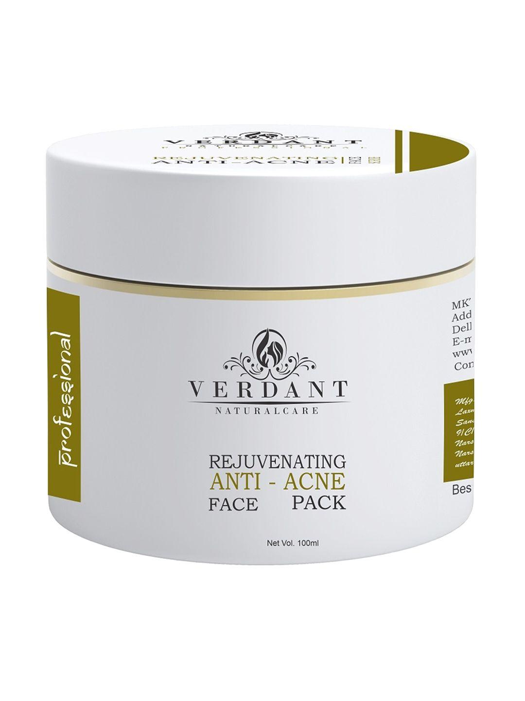 verdant natural care rejuvenating anti-acne face pack 100 ml