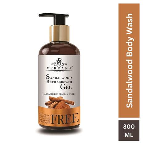 verdant natural care sandalwood body wash shower gel 300ml