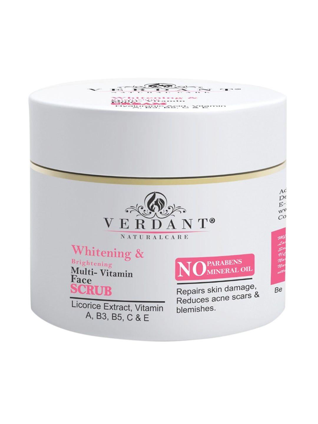 verdant natural care whitening & brightening multi-vitamin face scrub 100 ml