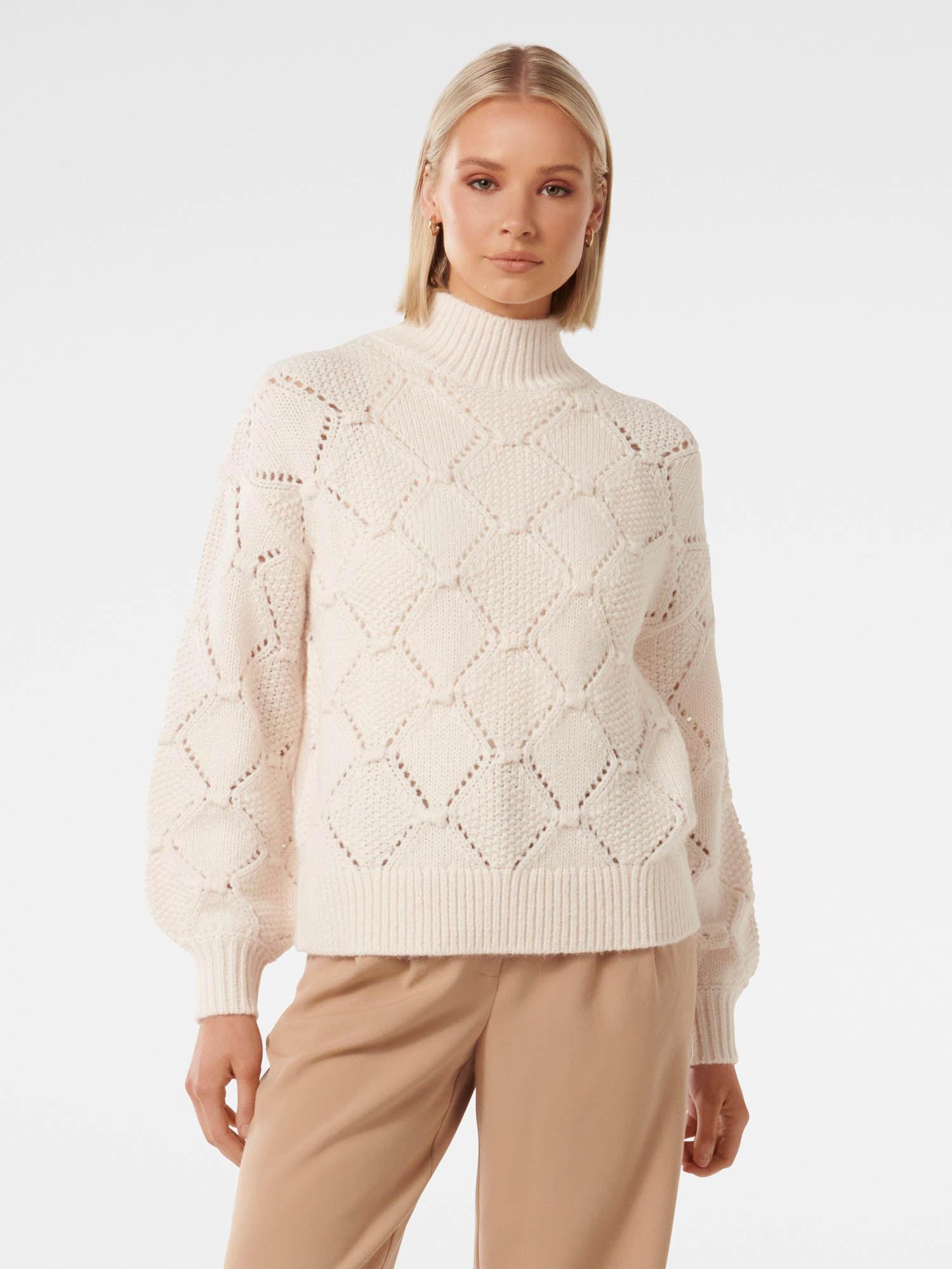 verity bobble stitch knit jumper