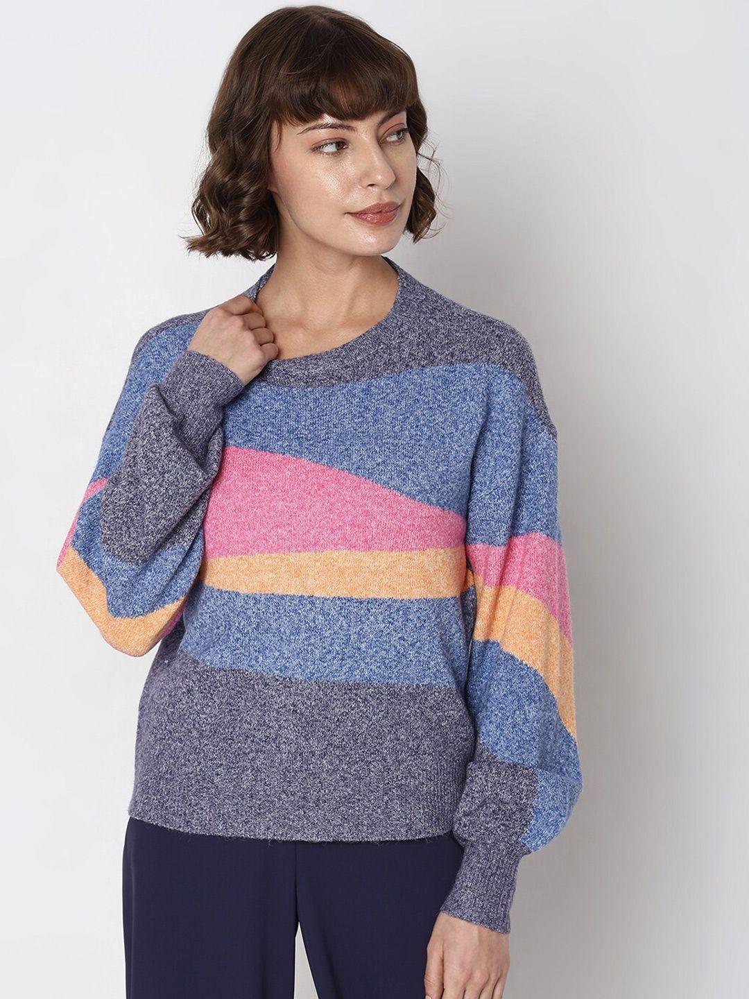 vero moda colourblocked pullover sweaters