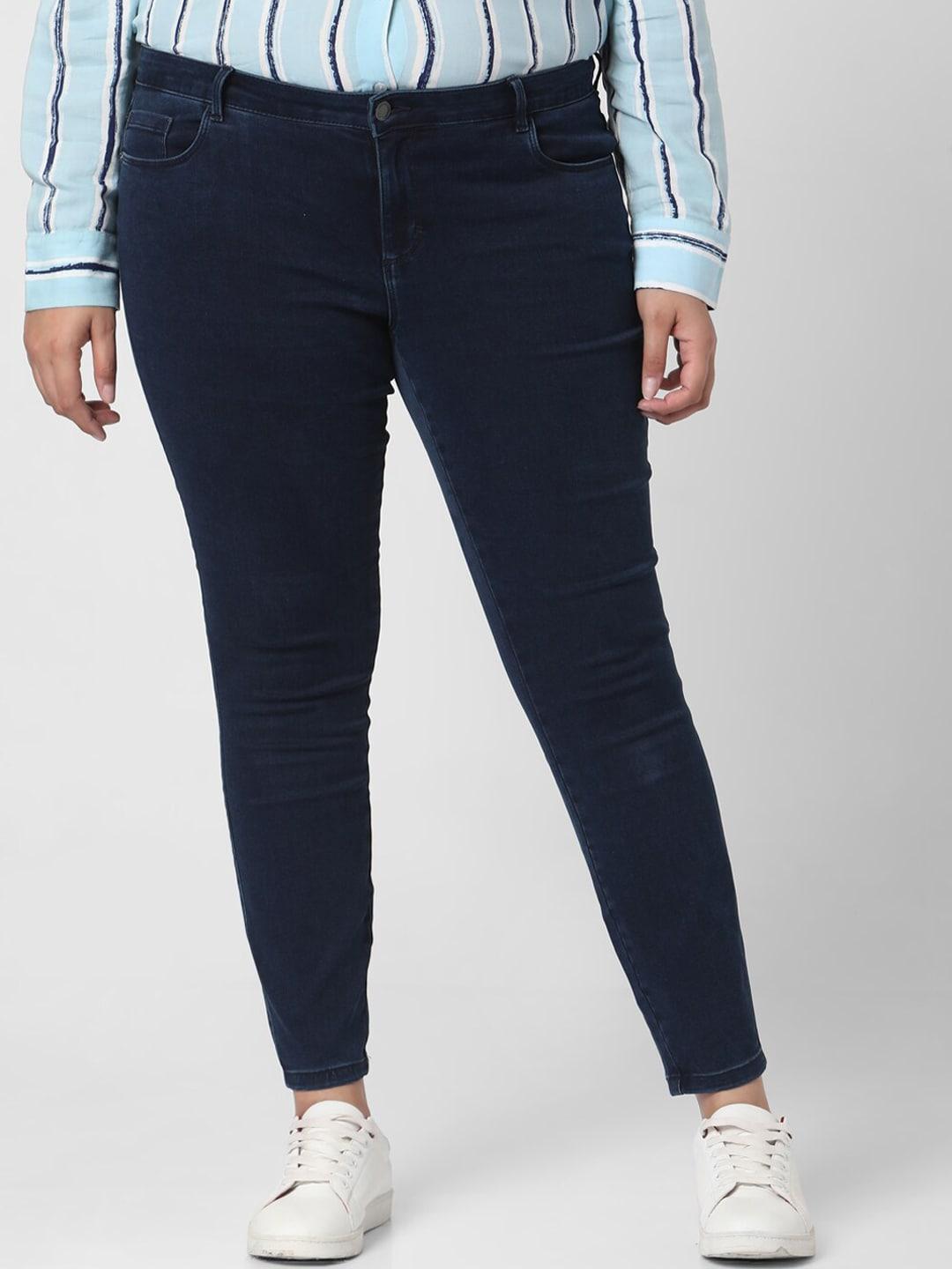 vero moda curve women skinny fit stretchable cotton jeans