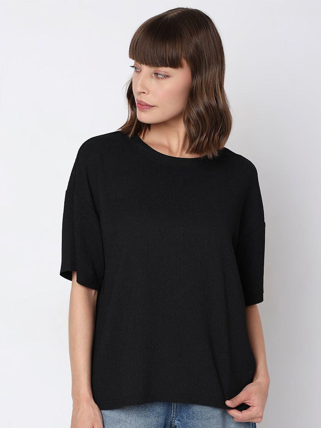 vero moda drop shoulder oversized fit t-shirt