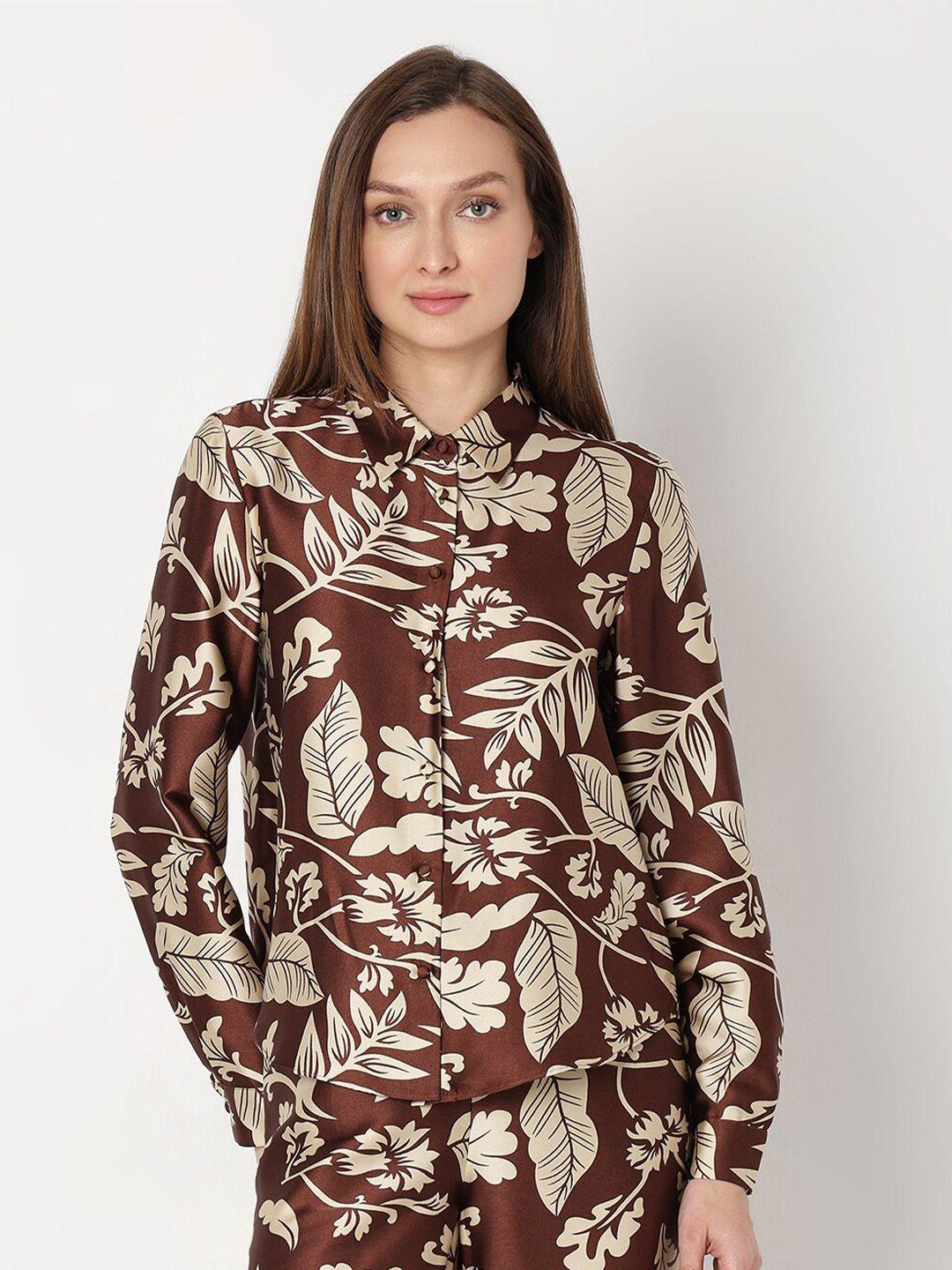vero moda floral printed casual shirt