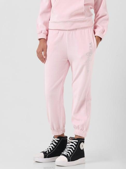 vero moda girl pink embellished joggers