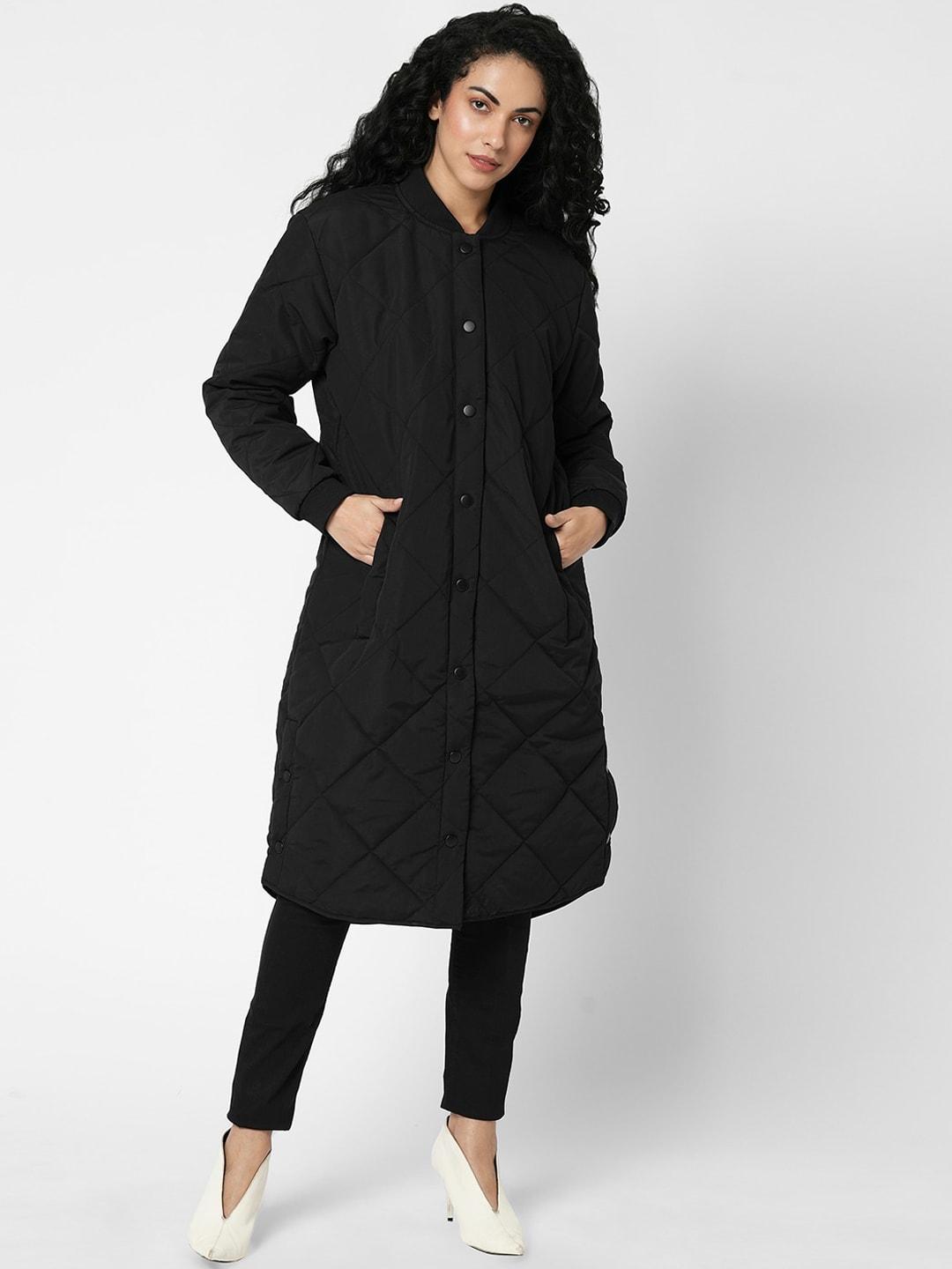 vero moda lightweight longline quilted jacket
