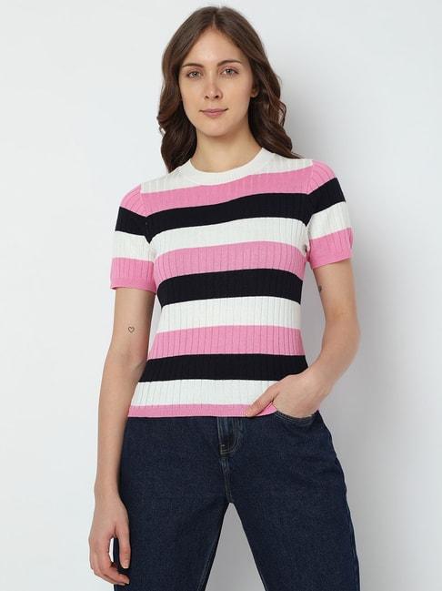 vero moda multicolor striped top