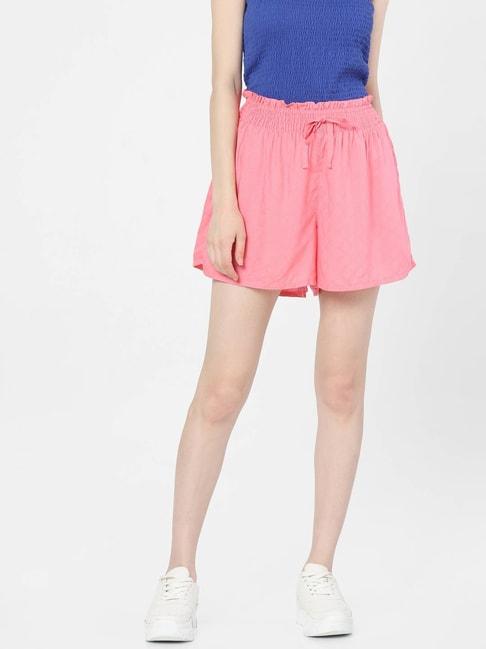 vero-moda-pink-relaxed-fit-shorts