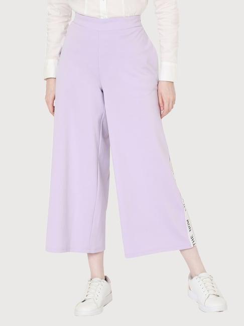vero moda purple regular fit culottes