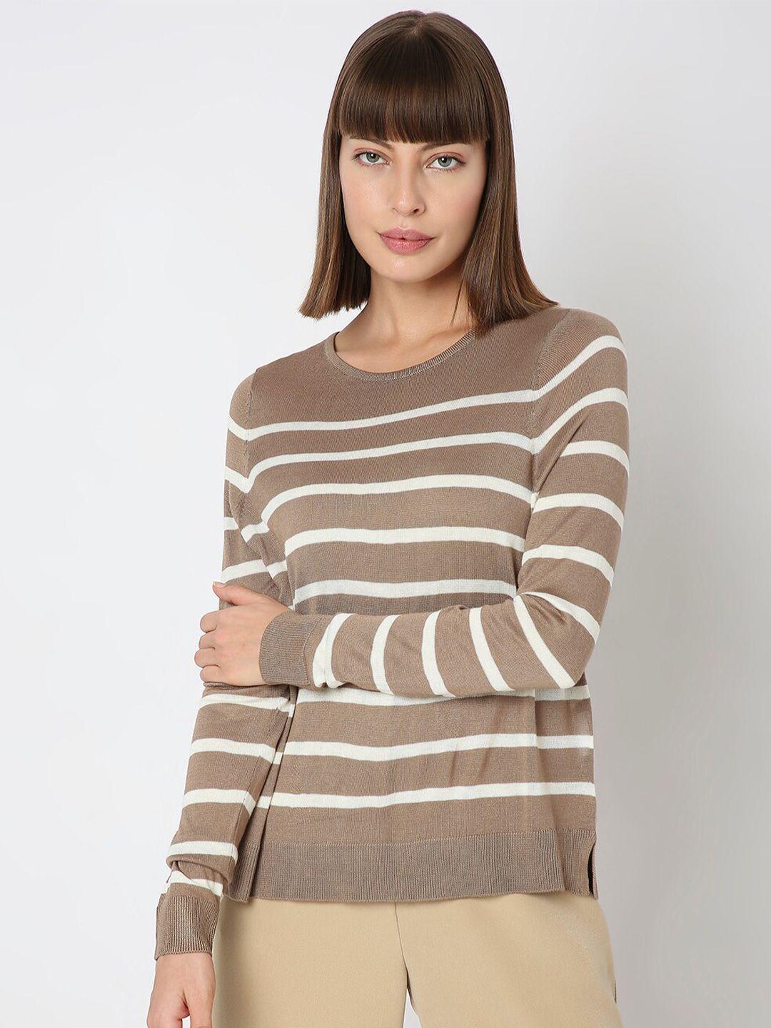 vero moda striped pullover sweaters