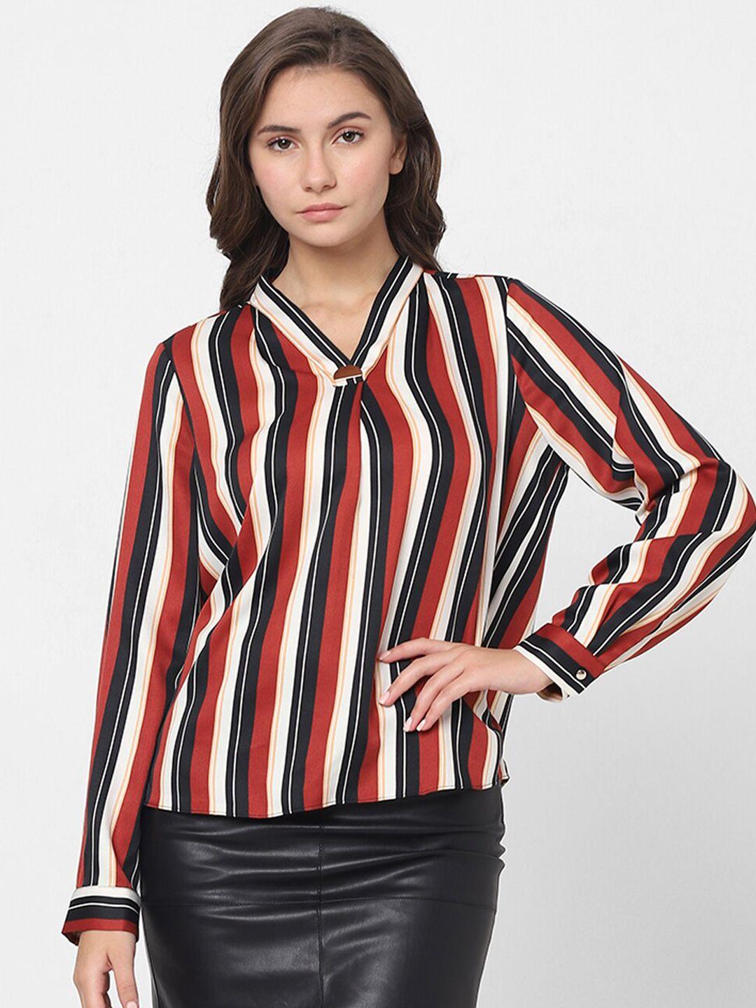 vero moda striped shirt style top