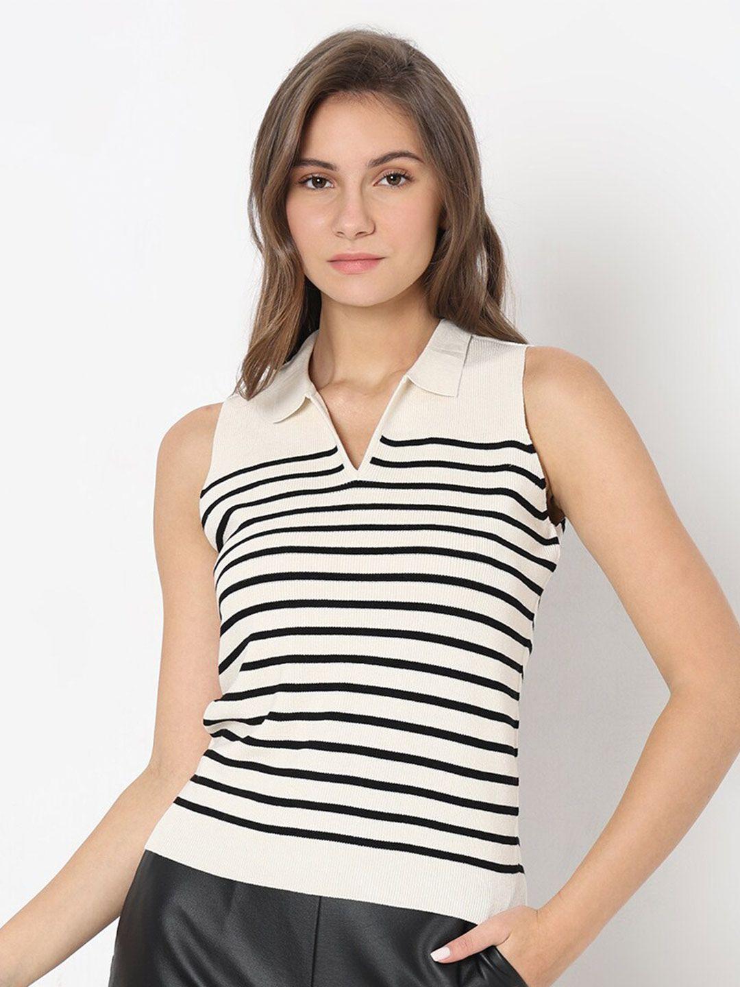 vero moda striped sleeveless top