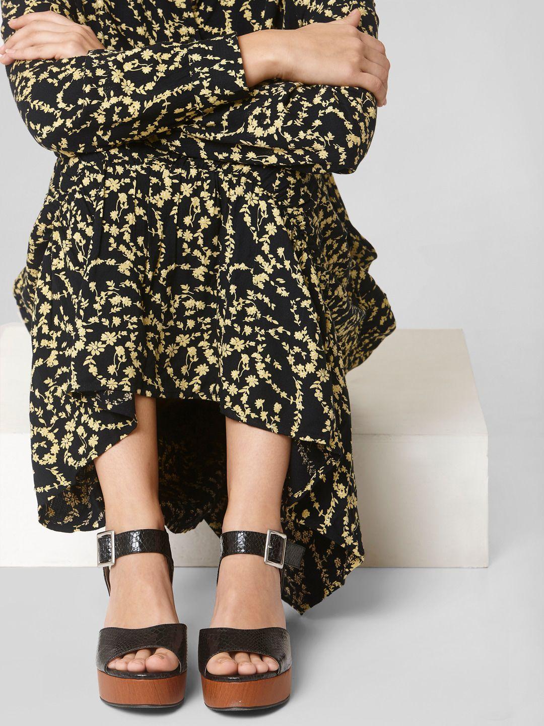 vero moda textured platform heels