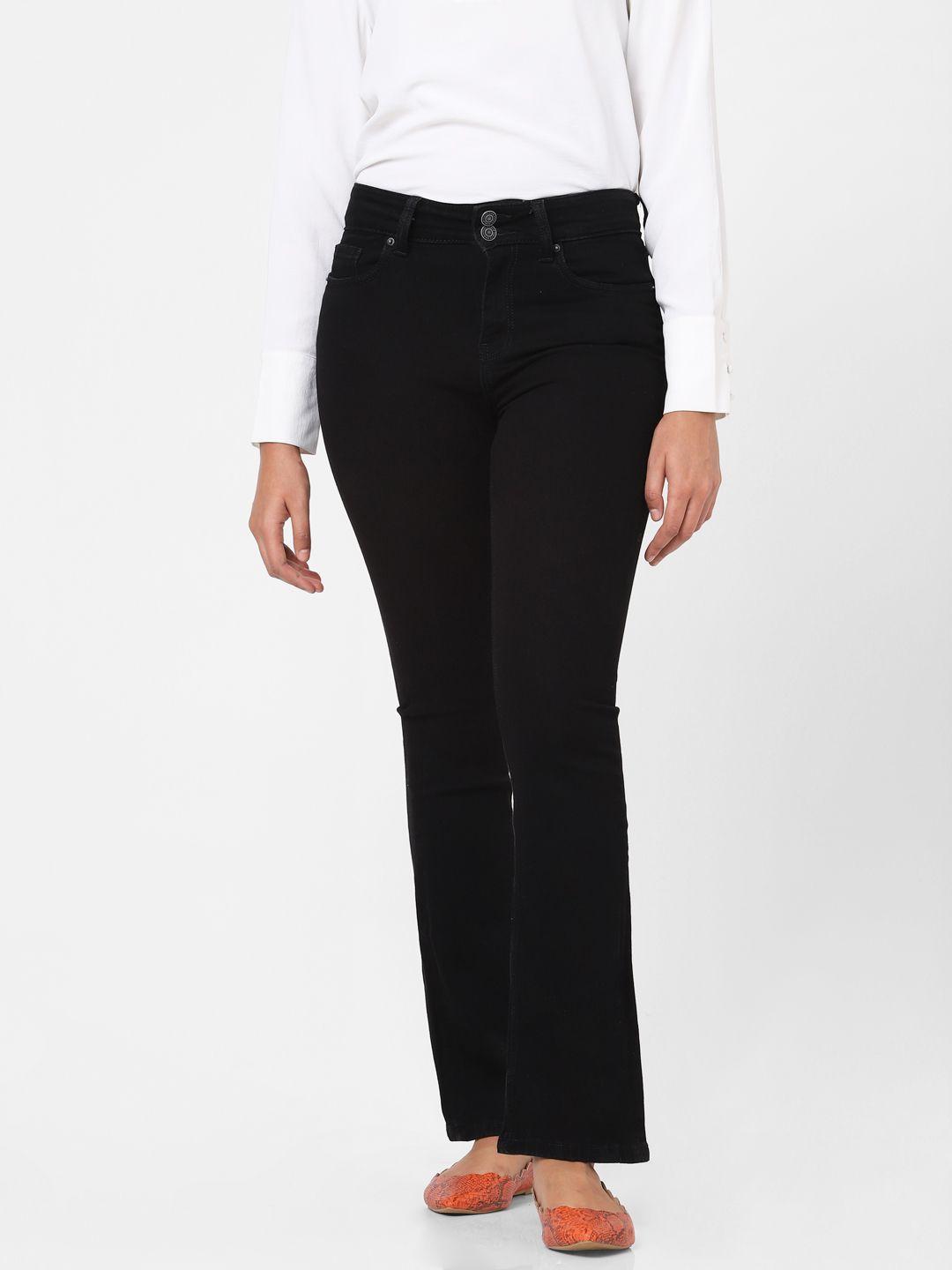 vero-moda-women-black-bootcut-high-rise-stretchable-jeans