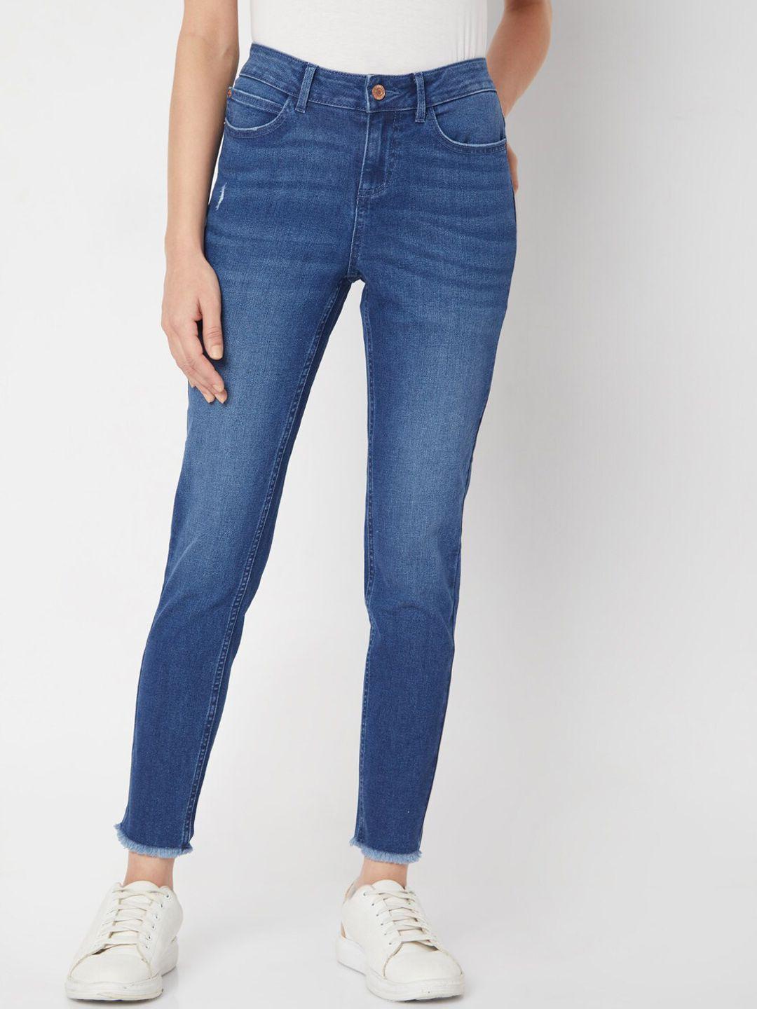 vero moda women blue skinny fit jeans