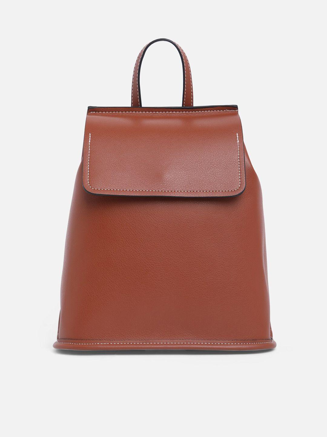 vero moda women brown solid backpack