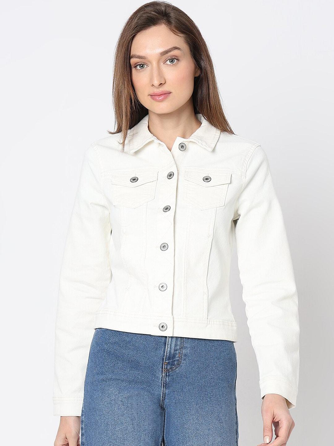 vero moda women lightweight crop denim jacket