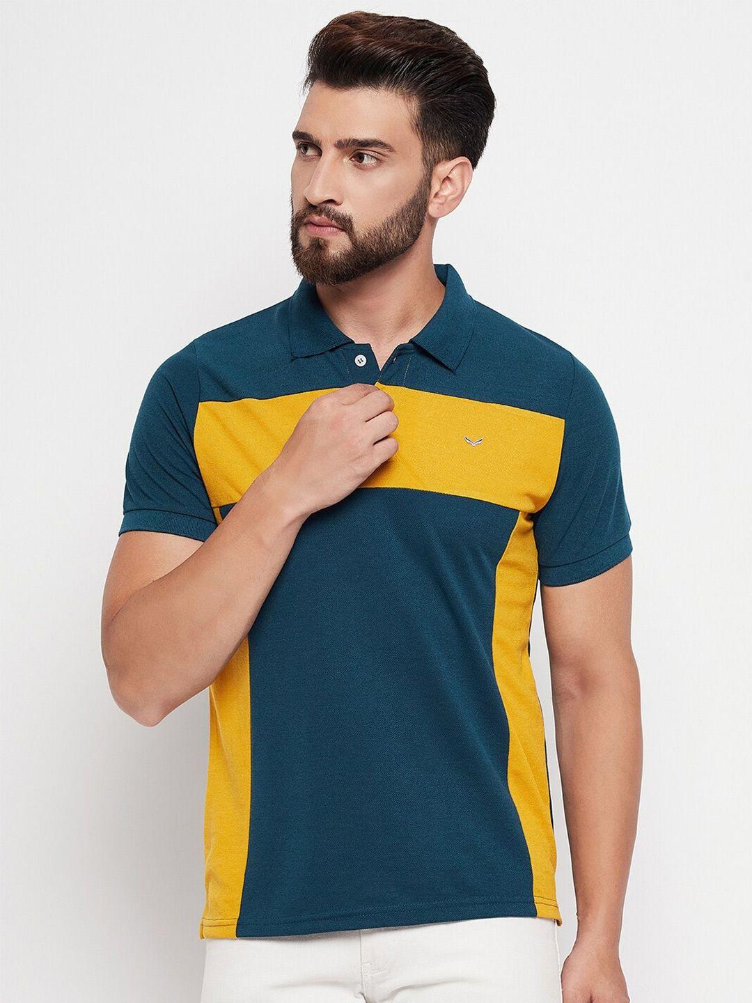 vero amore colourblocked polo collar t-shirt