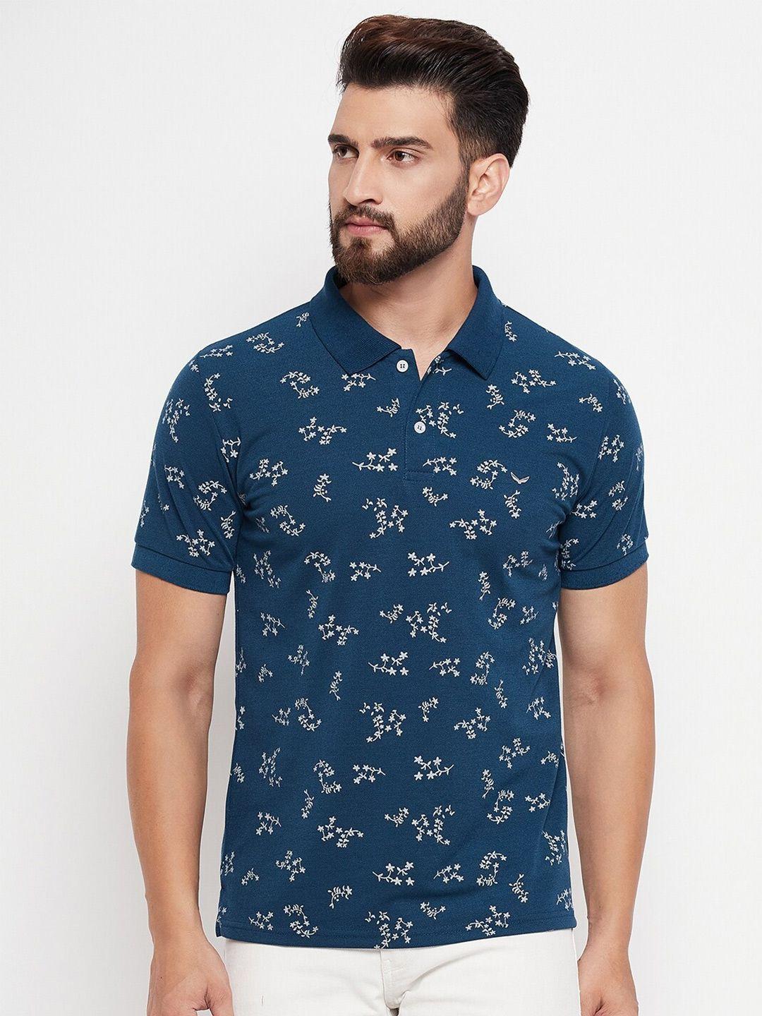 vero amore floral printed polo collar t-shirt