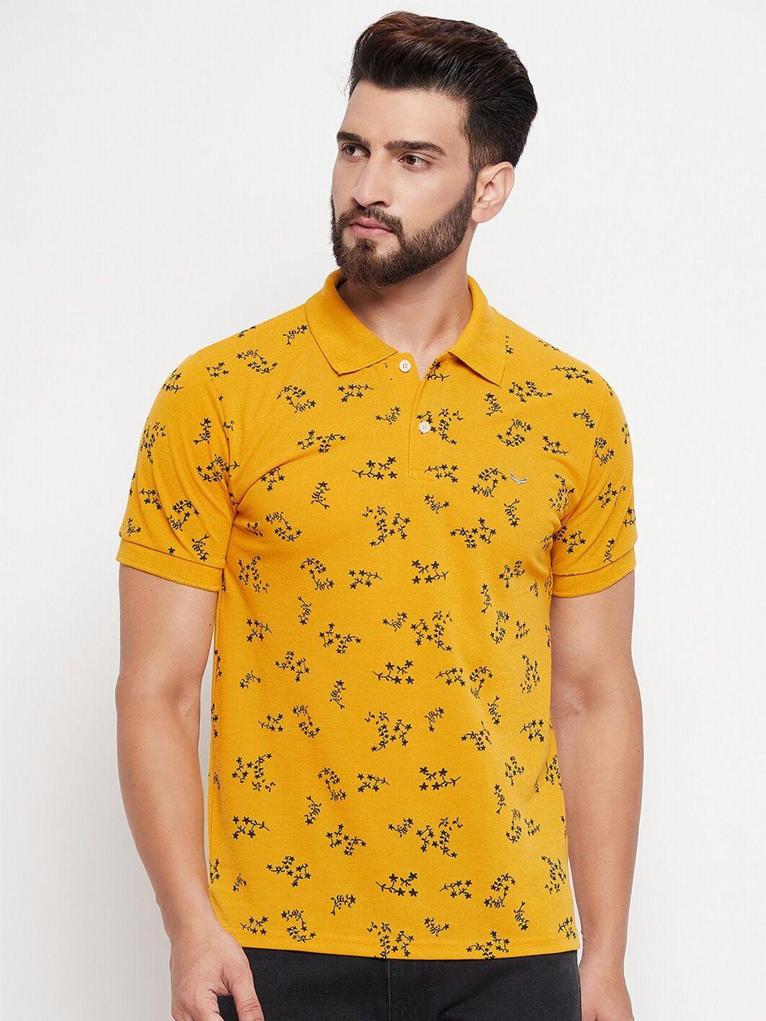 vero amore floral printed polo collar t-shirt